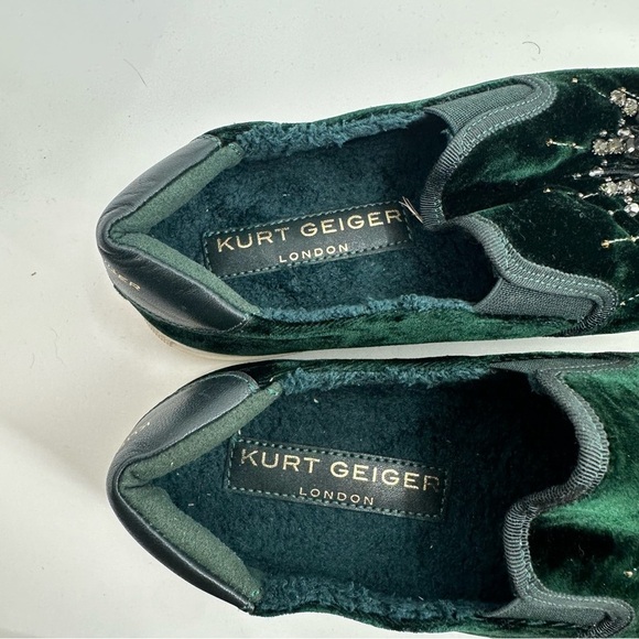 Kurt Geiger London Women's Laney Eye Velvet Platform Sneakers - Picture 3 of 6